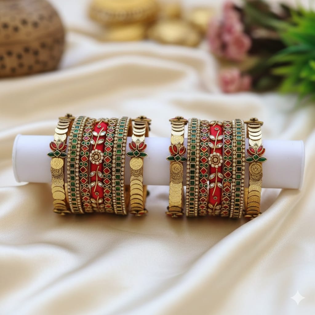 Colourful Traditional Bangles Set