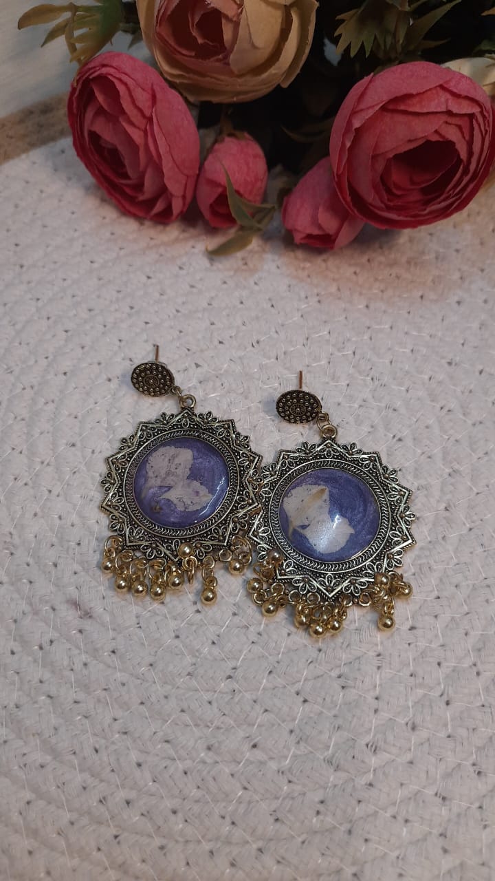 Vintage Art Statement Earrings