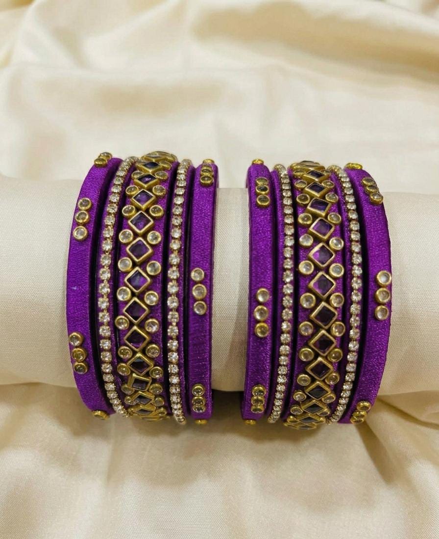 Royal Purple Bangles Set