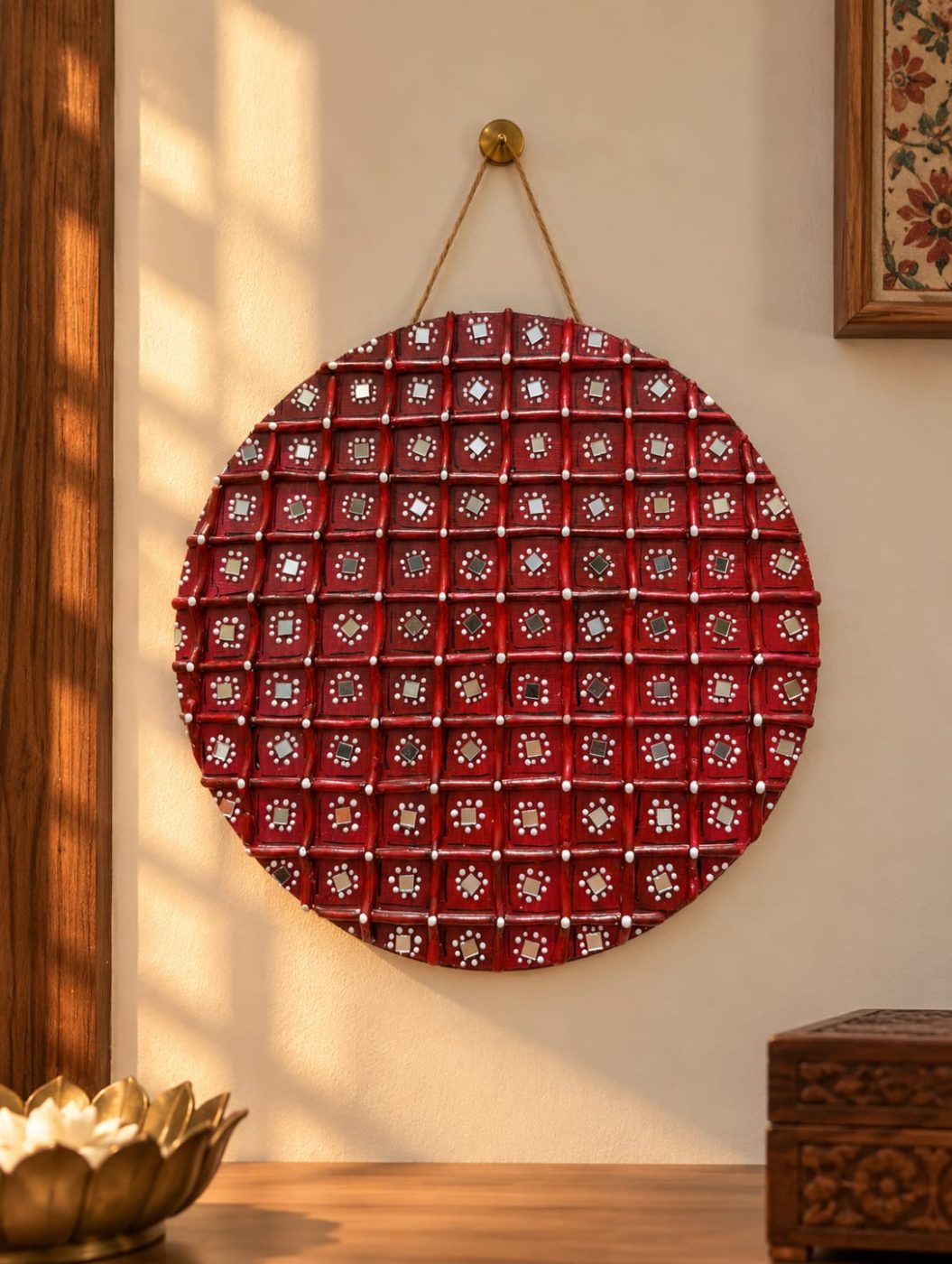 Handmade Red Lipan Art