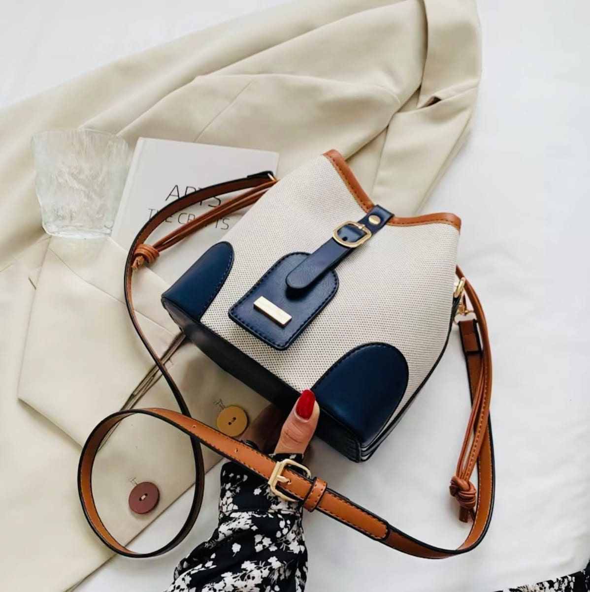 Ivory Mini Bucket Bag