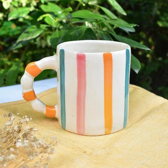 Candy Striped Mug
