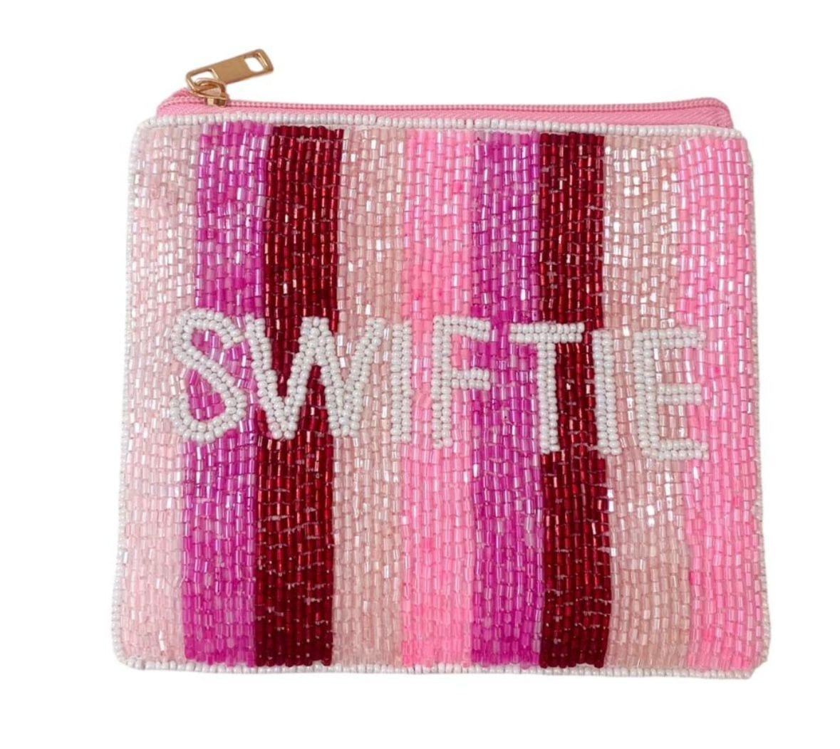 Swiftie Striped Beaded Coin Purse