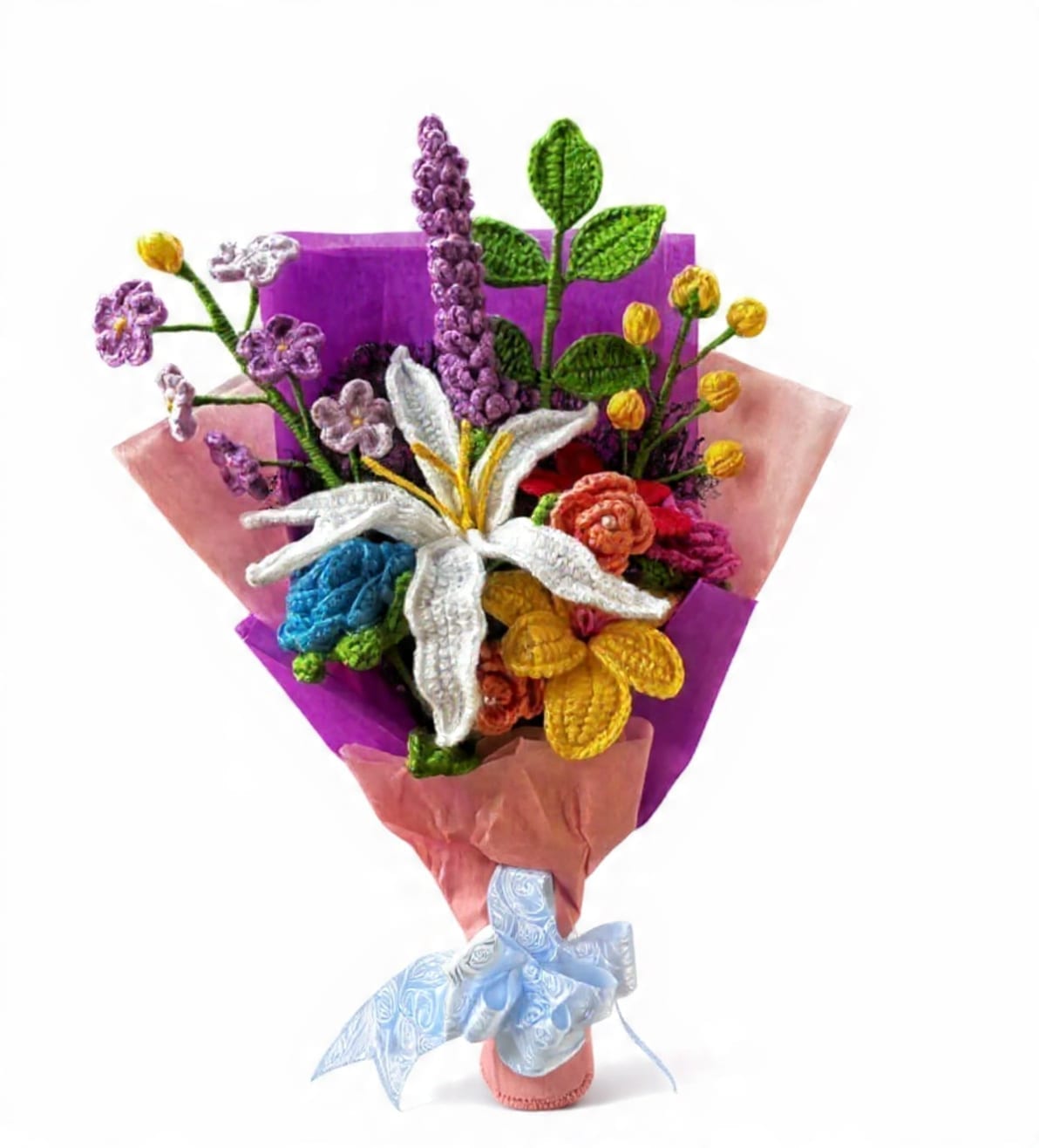 Handmade Crochet Flower Bouquet