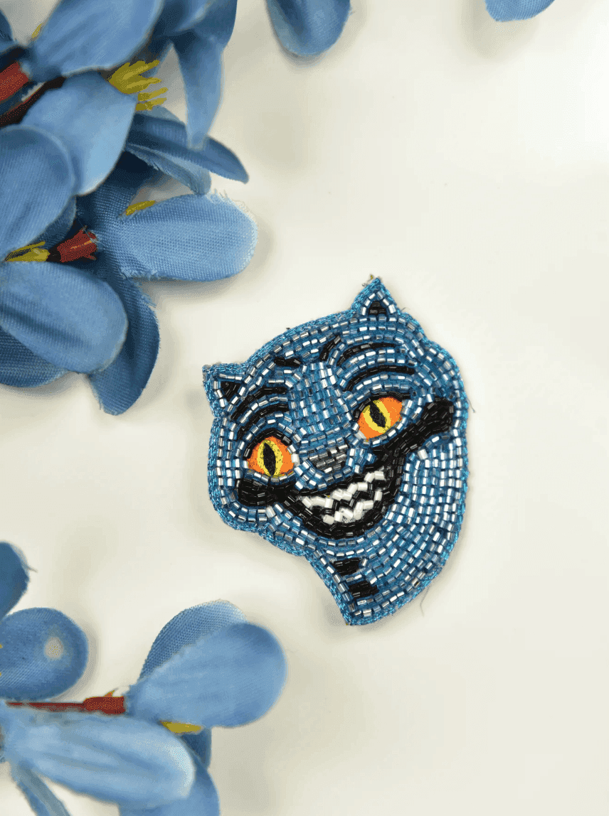 Derpy Tiger Brooch/Hair-Clip