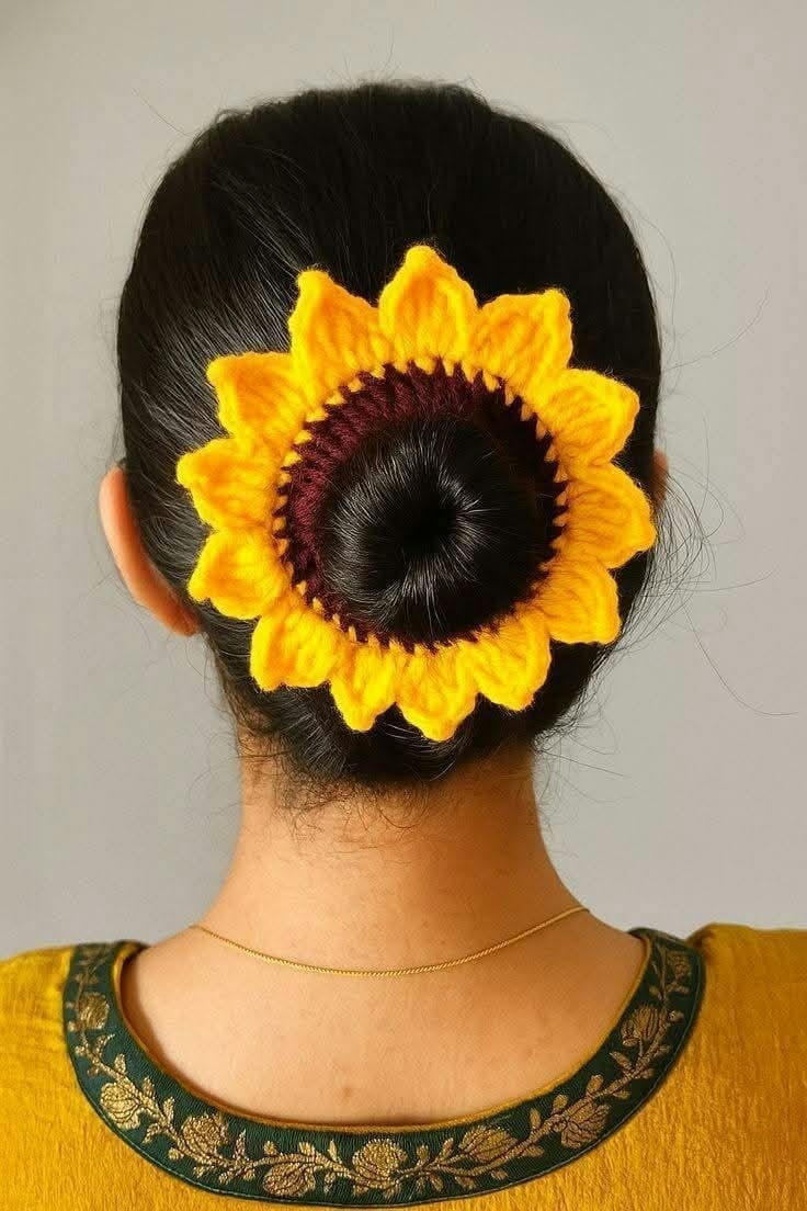 Sunflower Scrunchy