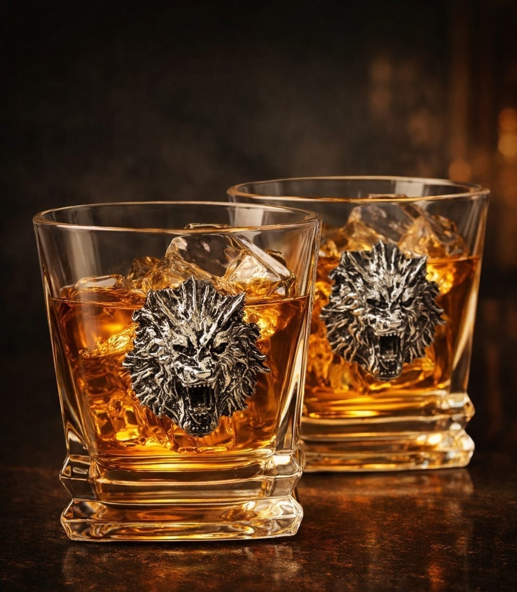 Lion Whisky Glass