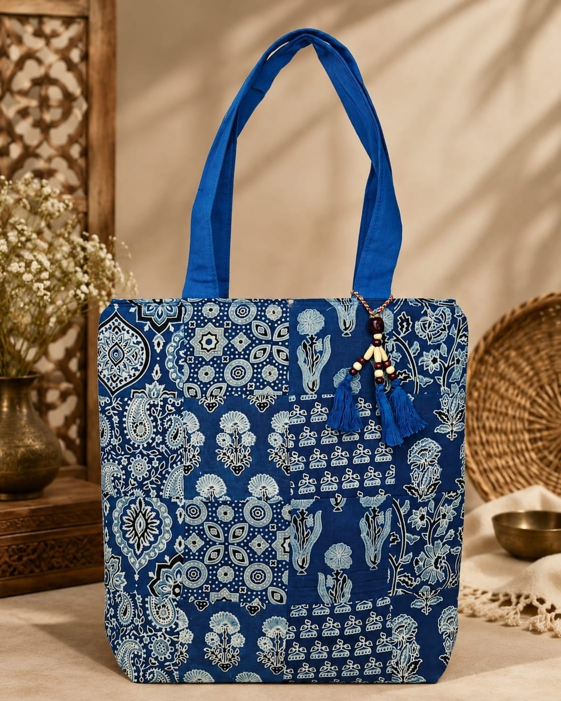 Ajrakh Patchwork Handbag