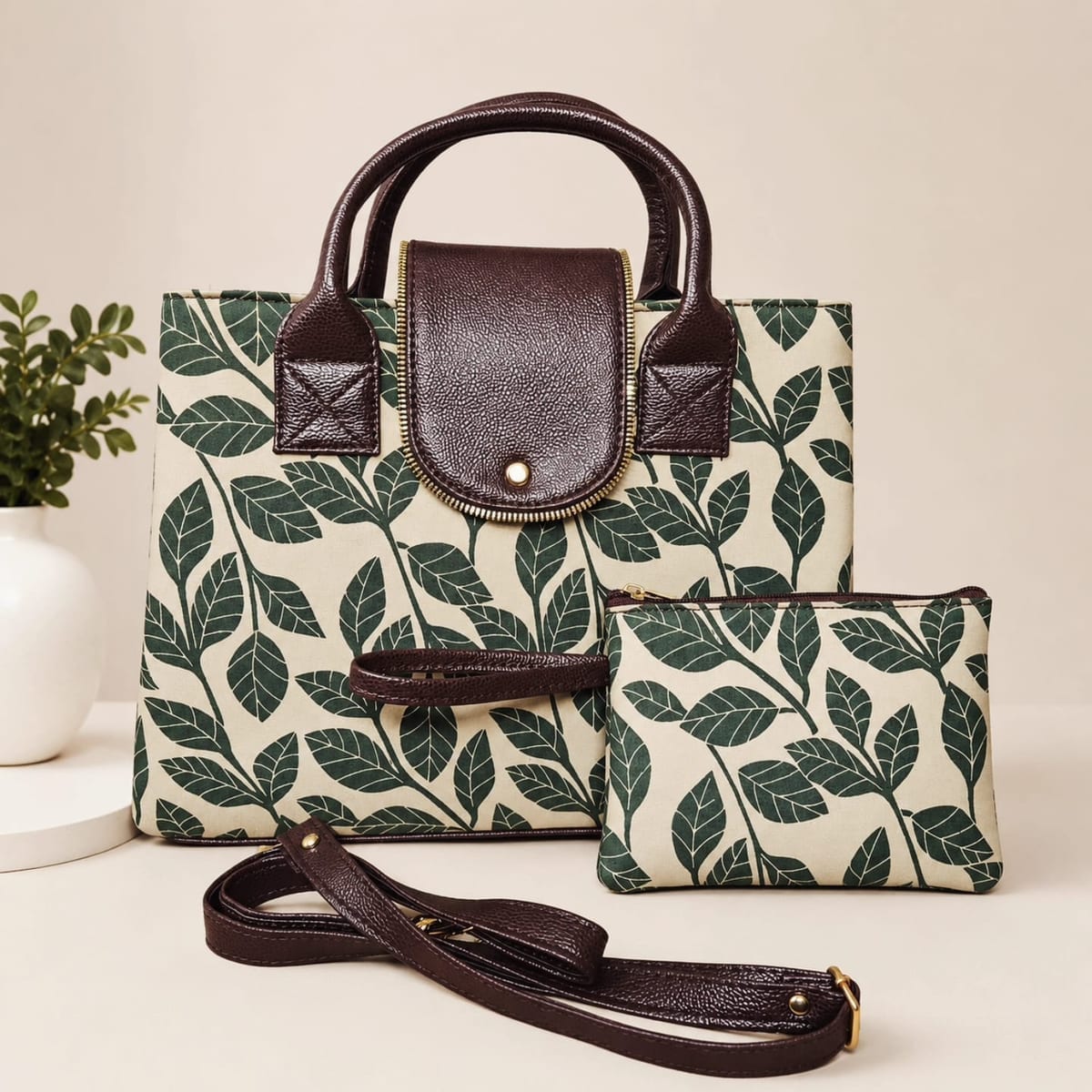 Teddy Tote Bag with Adjustable Sling