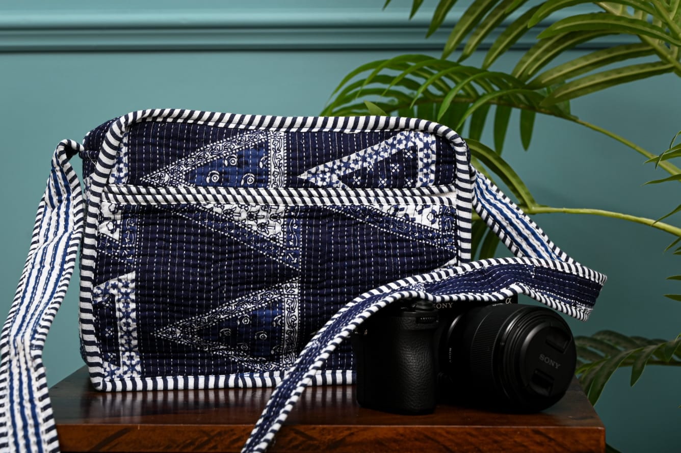 Artisan Cotton Sling Bag with Zip